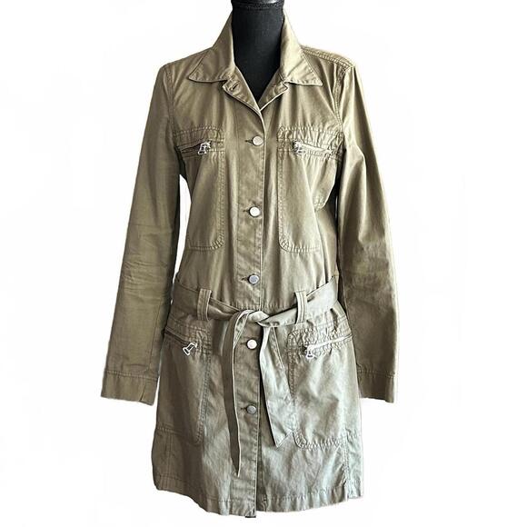 Miss Sixty Women's Utility Jacket in Olive Green Size Medium - Picture 1 of 8